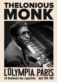 Thumbnail for affiche poster noir et blanc jazz