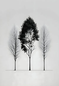 Thumbnail for affiche poster noir et blanc arbre