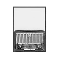 Thumbnail for affiche poster noir et blanc disque musique