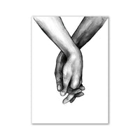 Thumbnail for affiche poster noir et blanc amour