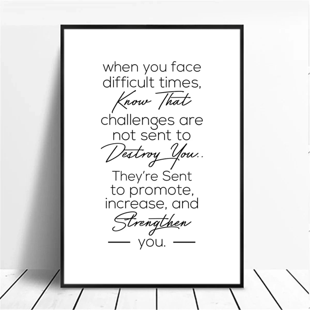 affiche poster noir et blanc citation