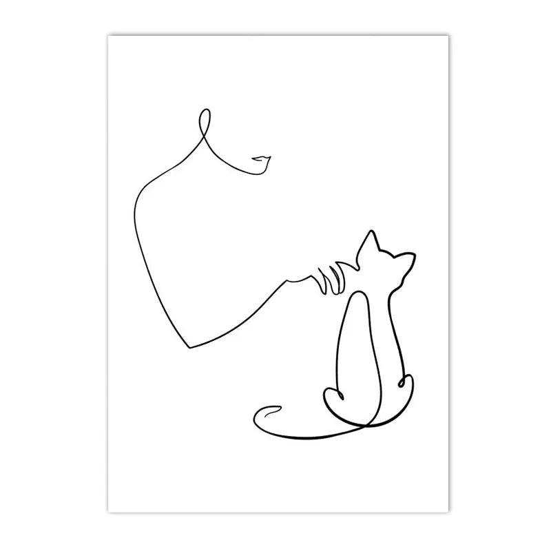 affiche poster noir et blanc moderne