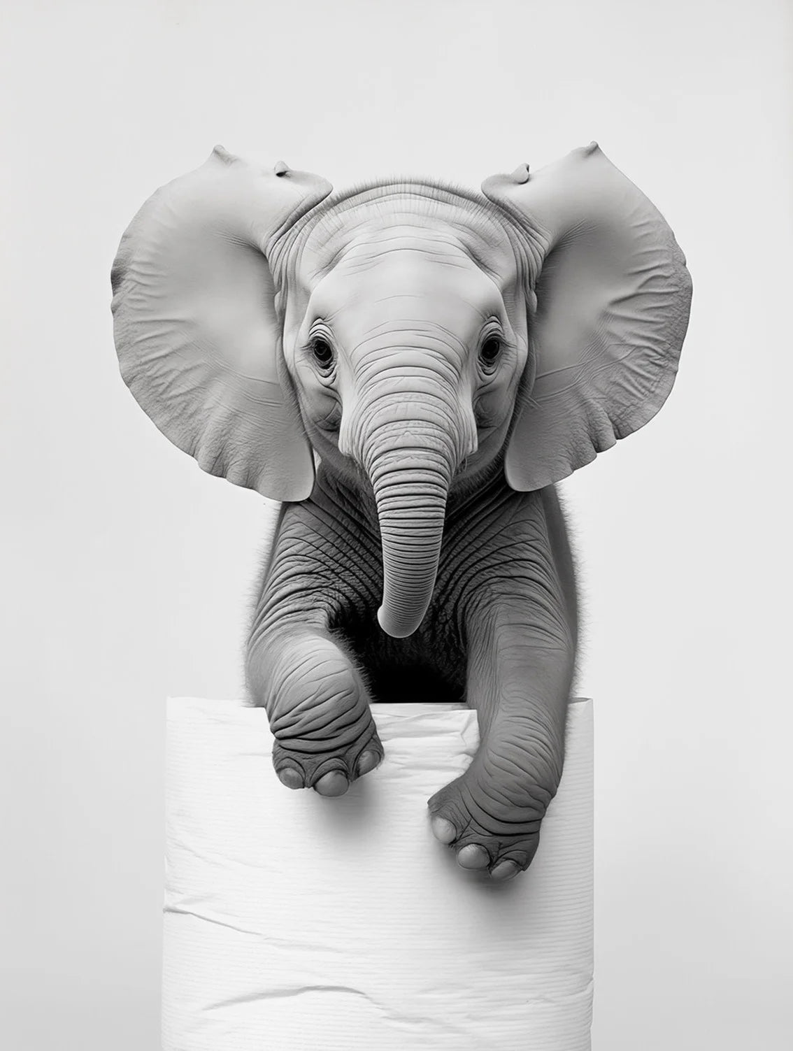 affiche poster noir et blanc animaux