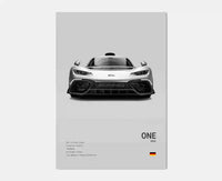 Thumbnail for affiche poster noir et blanc voiture vintage