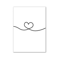 Thumbnail for affiche poster noir et blanc amour
