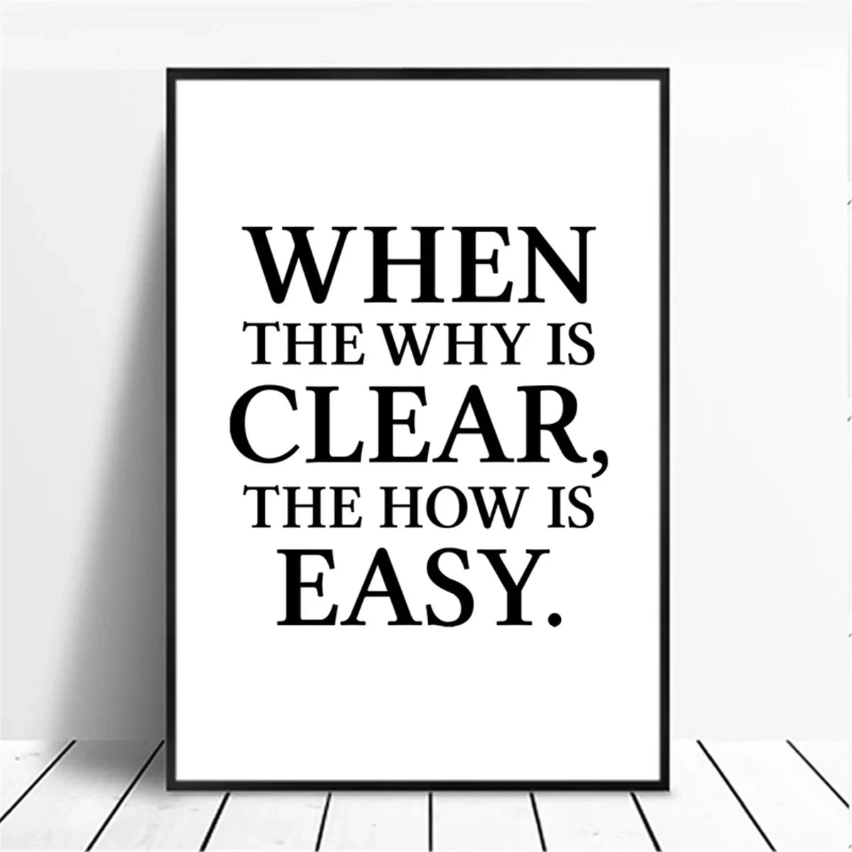 affiche poster noir et blanc citation