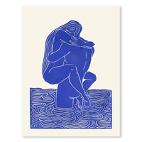 Thumbnail for affiche poster art deco bleu marine