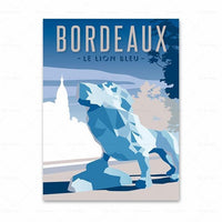 Thumbnail for Affiche Bordeaux le Lion Bleu-Affiche- affiches-posters.fr