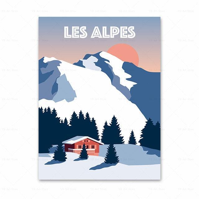 Affiche les Alpes-Affiche- affiches-posters.fr