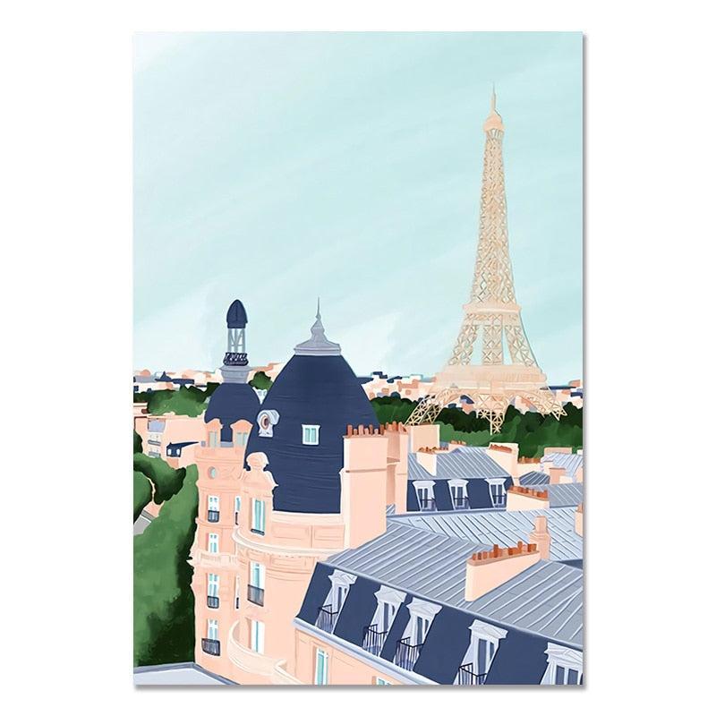 Affiche les Toits de Paris-Affiche- affiches-posters.fr