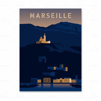 Thumbnail for Affiche Marseille la Nuit-Affiche- affiches-posters.fr