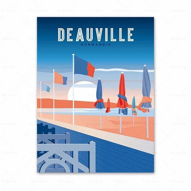 Affiche Normandie Deauville-Affiche- affiches-posters.fr