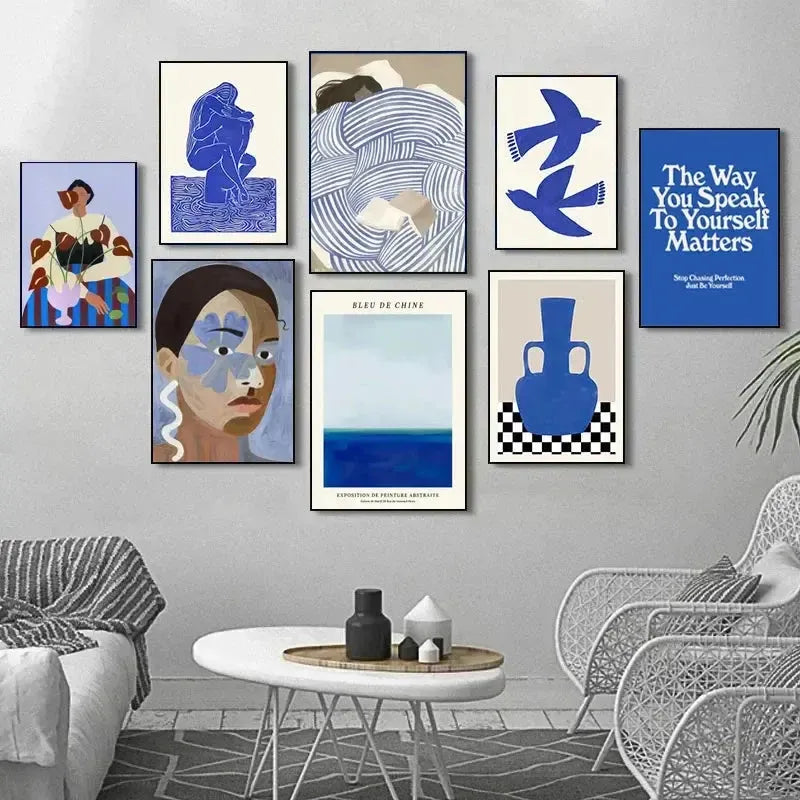affiche poster art deco bleu marine-Affiche- affiches-posters.fr
