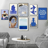 Thumbnail for affiche poster art deco bleu marine-Affiche- affiches-posters.fr