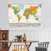 Thumbnail for affiche poster carte du monde grand format-Affiche- affiches-posters.fr