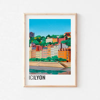 Thumbnail for affiche poster Lyon retro-Affiche- affiches-posters.fr