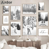 Thumbnail for affiche poster montagne noir et blanc-Affiche- affiches-posters.fr