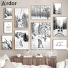 affiche poster montagne noir et blanc-Affiche- affiches-posters.fr