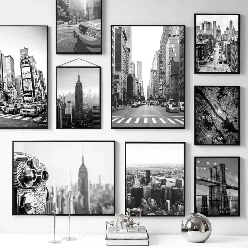 affiche poster New York noir et blanc-Affiche- affiches-posters.fr