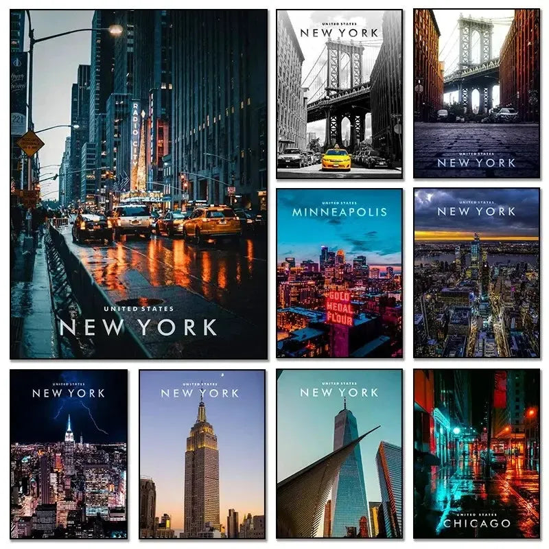 affiche poster New York paysage-Affiche- affiches-posters.fr