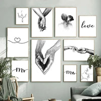 Thumbnail for affiche poster noir et blanc amour-Affiche- affiches-posters.fr