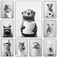 Thumbnail for affiche poster noir et blanc animaux-Affiche- affiches-posters.fr