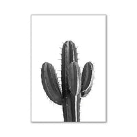 Thumbnail for affiche poster noir et blanc cactus-Affiche- affiches-posters.fr