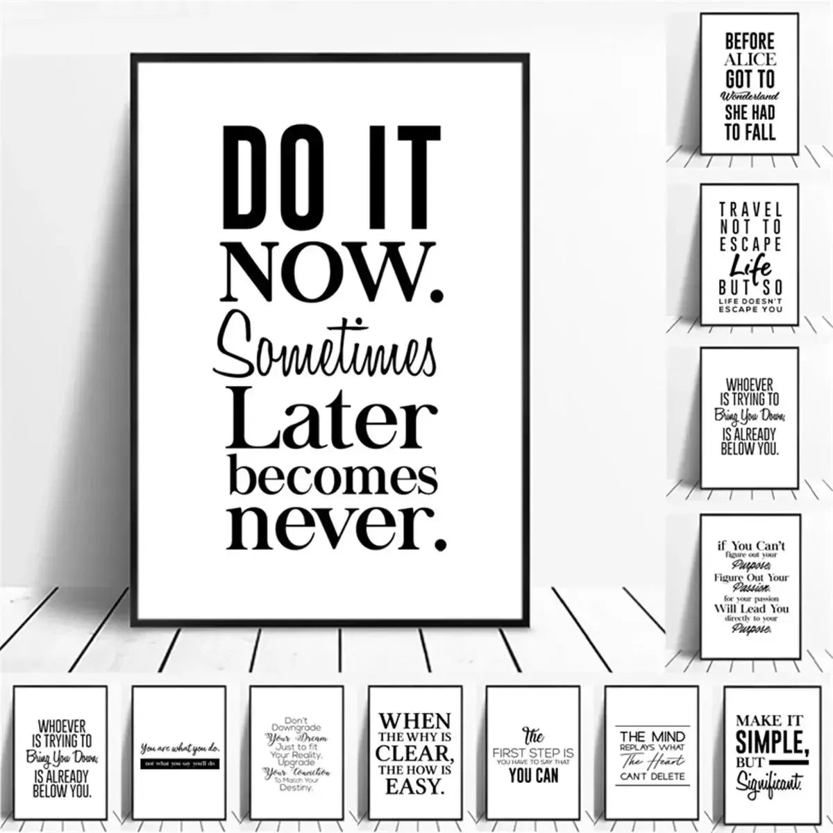 affiche poster noir et blanc citation-Affiche- affiches-posters.fr