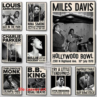 Thumbnail for affiche poster noir et blanc jazz-Affiche- affiches-posters.fr