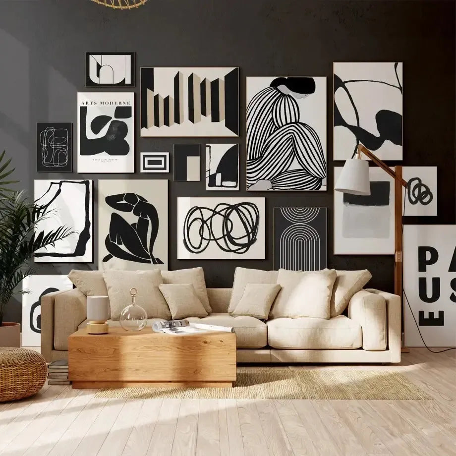 affiche poster noir et blanc scandinave-Affiche- affiches-posters.fr