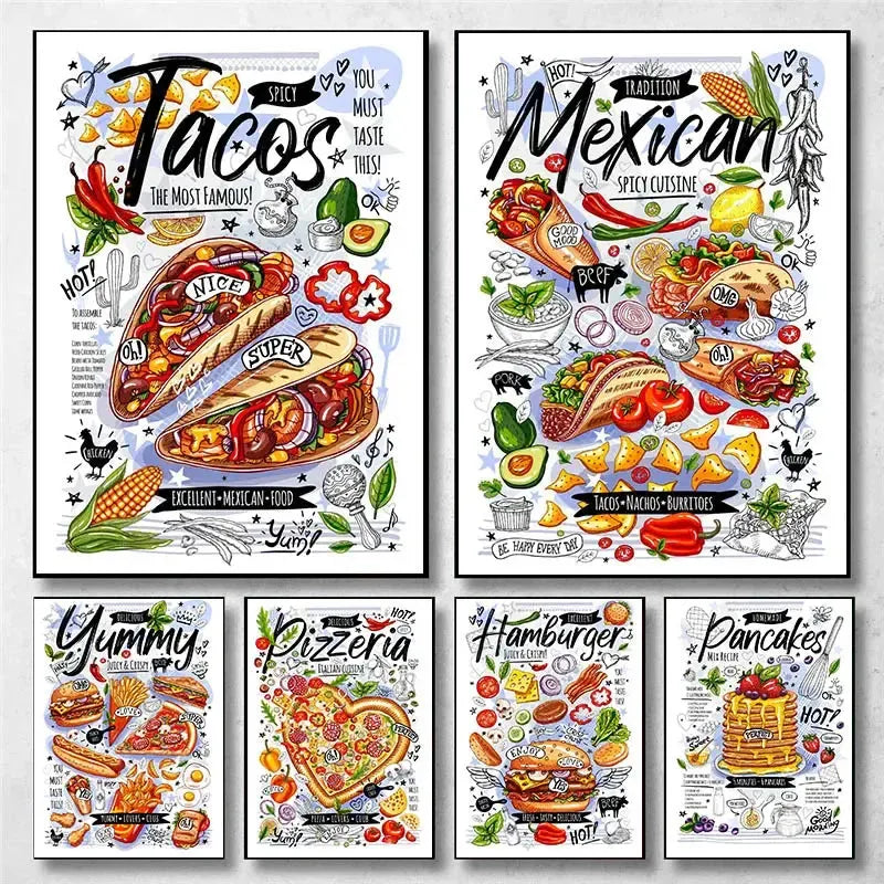 affiche poster recette cuisine-Affiche- affiches-posters.fr