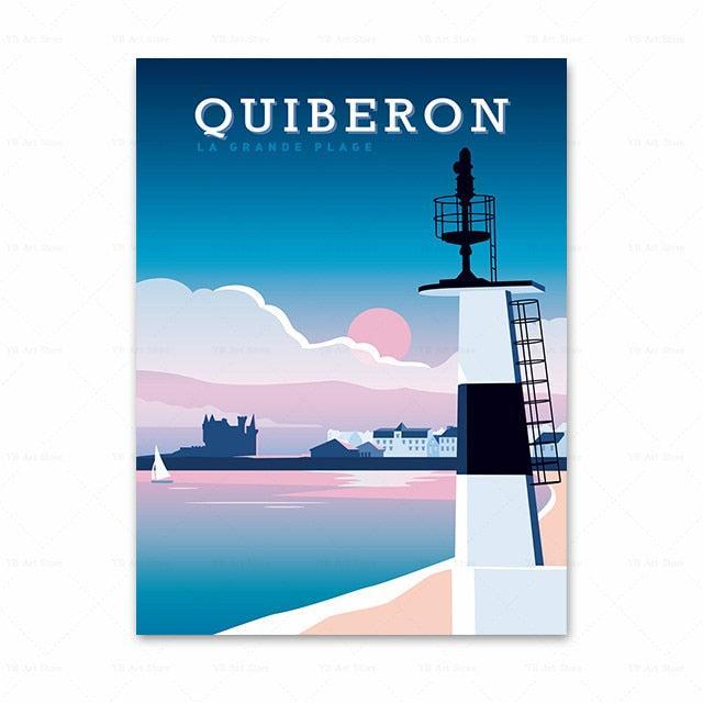 Affiche Ville de Quiberon-Affiche- affiches-posters.fr