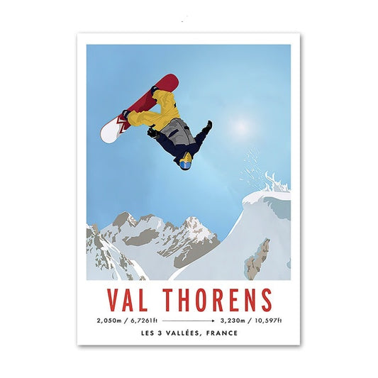 Affiche Ski Val Thorens