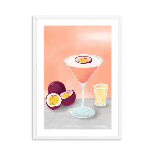 Affiche Cocktail Fruit de la Passion