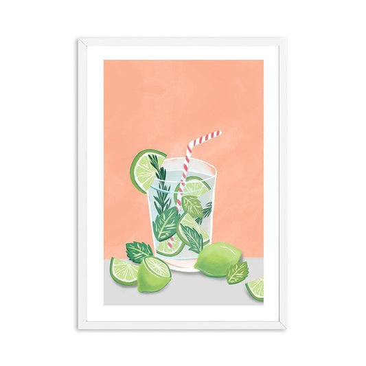 Poster Cocktail Citron Vert