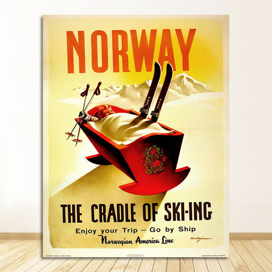 Poster Ski Norvégien