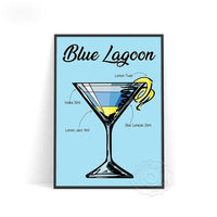 Thumbnail for Affiche Cocktail Blue Lagoon-Affiche- affiches-posters.fr