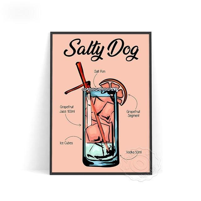 Affiche Cocktail Salty Dog-Affiche- affiches-posters.fr