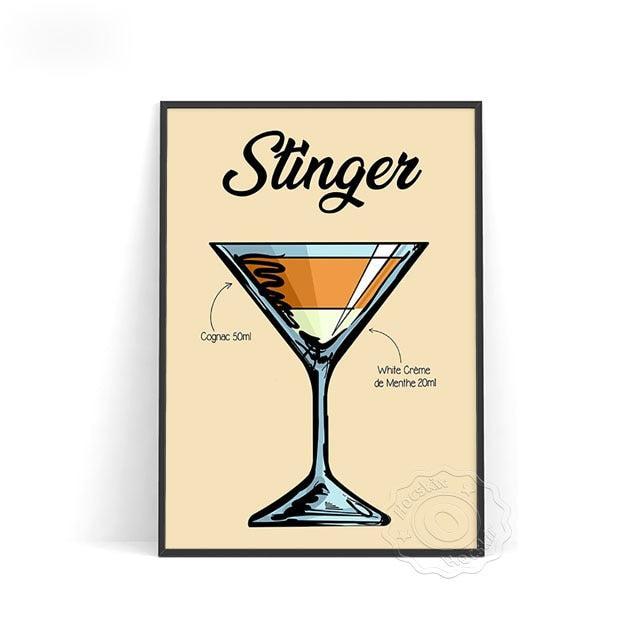 Affiche Cocktail Stinger-Affiche- affiches-posters.fr
