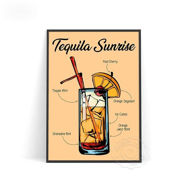 Affiche Cocktail Tequila-Affiche- affiches-posters.fr