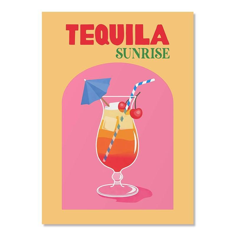 Affiche Cocktail Tequila Sunrise-Affiche- affiches-posters.fr