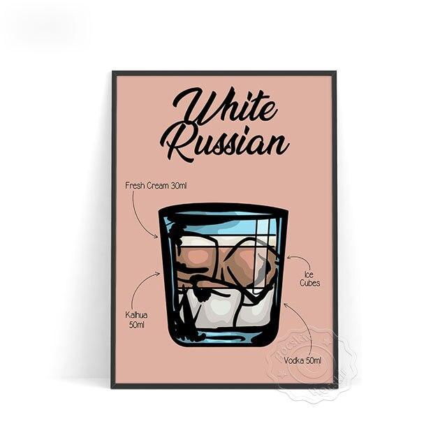 Affiche Cocktail White Russian-Affiche- affiches-posters.fr