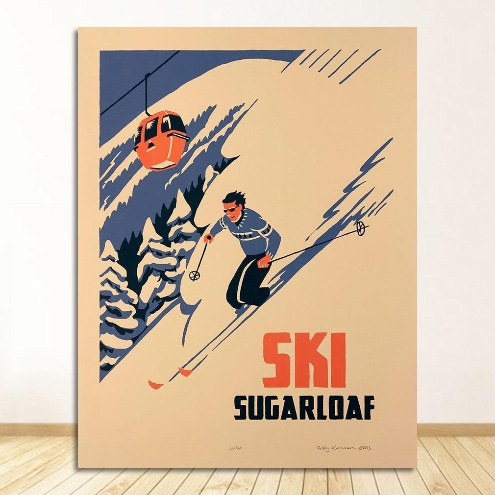 Affiche Piste de Ski-Affiche- affiches-posters.fr