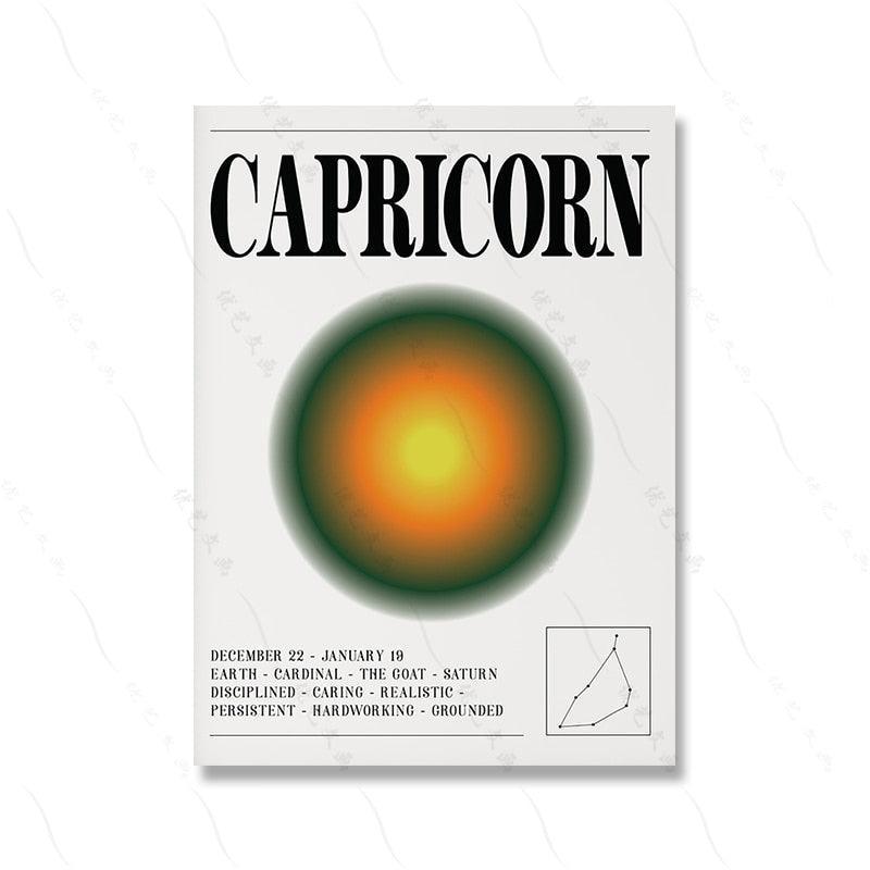 Affiche Signe Astrologique Capricorne-Affiche- affiches-posters.fr