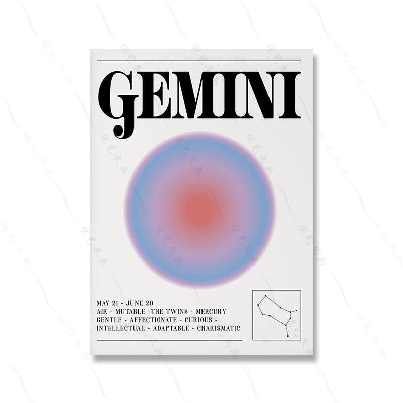 Affiche Signe Astrologique Gémeaux-Affiche- affiches-posters.fr