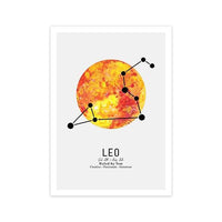 Thumbnail for Affiche Signe du Zodiaque Leo-Affiche- affiches-posters.fr