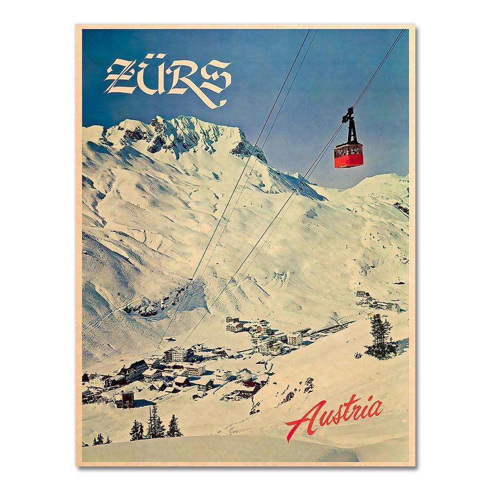 Affiche Ski Austria-Affiche- affiches-posters.fr